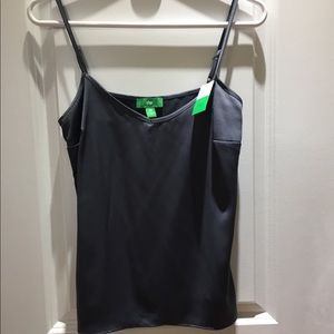 XS dip NWT satin dark gray cami/tank top